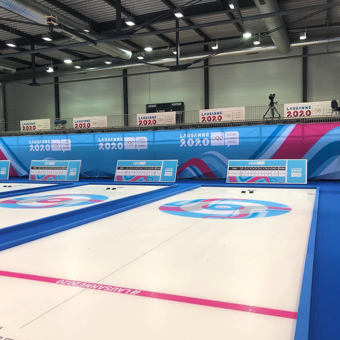 Lausanne 2020 Winter Youth Olympic Games curling venue branding